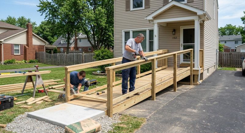 Deck Ramp Construction in Conroe, TX