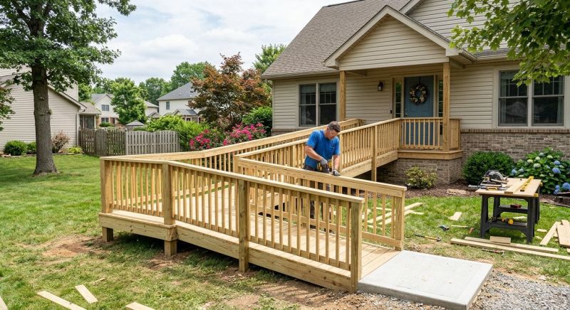 Deck Ramp Installation in Wilmington, NC