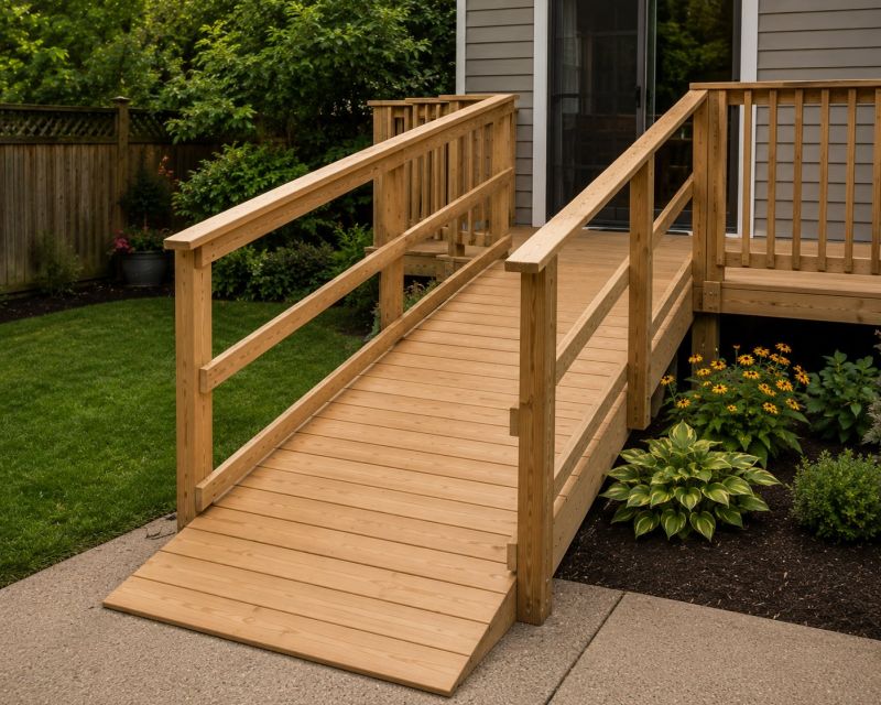 Deck Ramp Installation in Conroe, TX