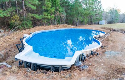 Completed Fiberglass Pool