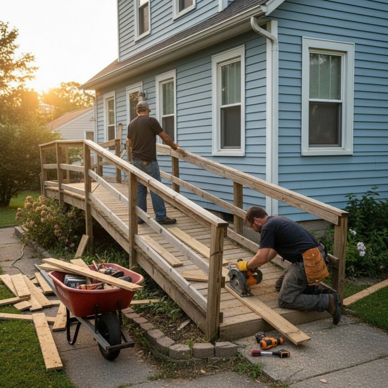 Handicap Ramp Construction in Wilmington, NC