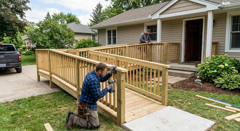 Handicap Ramp Construction in Wilmington, NC