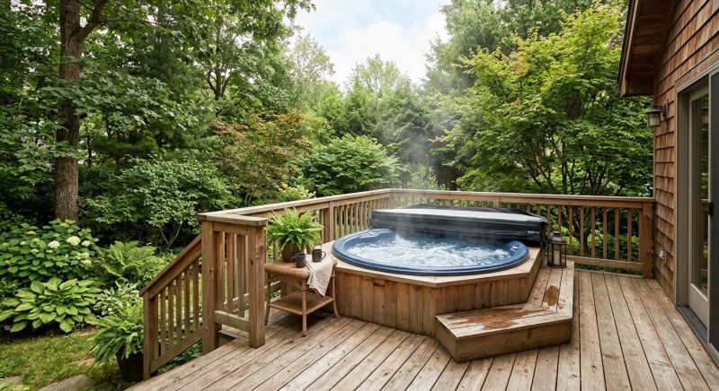 Hot Tub Deck Installation in Norwalk, CT