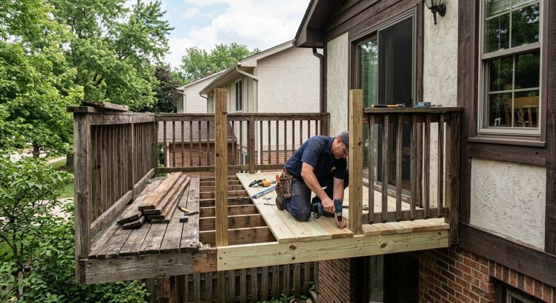 Veranda Post Repair in Redmond, WA