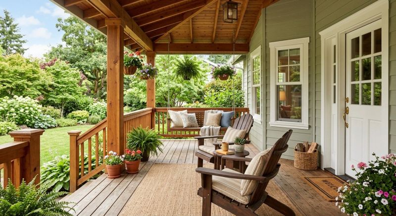 Wood Porch Construction in Redmond, WA